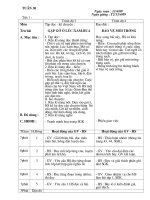 Giao án lớp ghép 3+4 Tuần 30