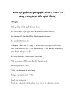 Khiếu nại quyết định giải quyết khiếu nại lần hai (chỉ trong trường hợp khiếu nại về đất đai). ppt