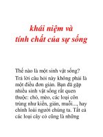 khái niệm và tính chất của sự sống pdf