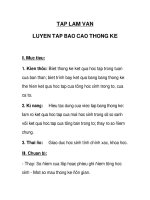 Tập làm văn Luyện tập làm báo cáo thống kê pdf