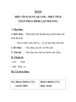 TOÁN DIỆN TÍCH XUNG QUANH – DIỆN TÍCH TOÀN PHẦN HÌNH LẬP PHƯƠNG doc