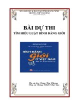 Bìa bài thi tìm hiểu luật bình đẳng giới