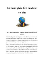 Kỹ thuật phân tích tài chính cơ bản pdf
