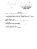 Ngân hàng đề thi và đáp án kết thúc môn VI MẠCH SỐ LẬP TRÌNH ( Trường CDNCN HÀ NỘI )