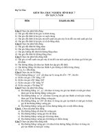 KIEM TRA TRAC NGHIEM -On tap cuoi nam PHAN HINH HOC