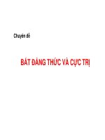 Chuyên đề bất đẳng thức và cực trị