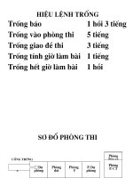 HIỆU LỆNH TRỐNG