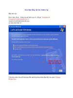 Hướng dẫn sử dụng cài đặt gói giao diện tiếng việt cho Win XP ppt