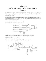 BÀI TẬP MÔN KỸ THUẬT MẠCH ĐIỆN TỬ 2_Nhóm 4 pptx