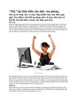 Xốc lại tinh thần cho dẫn văn phòng