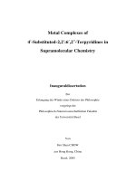 Metal Complexes of 4′-Substituted-2,2′:6′,2″-Terpyridines in Supramolecular Chemistry