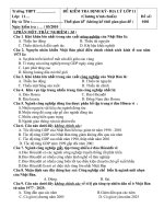 Đề + Đáp án KT 45'''' kì II lớp 11(09-10)