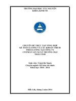chuyên đề thực tập tổng hợp kế toán tiêng lương và các khoản trích theo lương tại công ty cổ phần sản xuất thương mại thái vinh