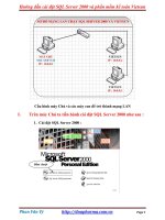 Hướng dẫn cài đặt  cấu hình SQL server và phần mềm kiểm toán vietsun