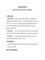 KỂ CHUYỆN ÔNG NGUYỄN ĐĂNG KHOA ppt