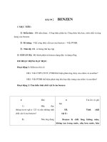 Giáo án Hoá học lớp 9 - BENZEN potx