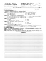 Đề KT học kỳ II- Năm học 2009-2010