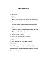 Giáo án Toán lớp 2 - TÌM SỐ BỊ TRỪ ppsx