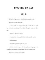 UNG THƯ DẠ DÀY (Kỳ 2) ppsx