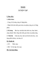 TOÁN LUYỆN TẬP tuần 9 (tt) potx