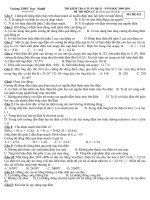 Đề Thi  8 tuần học kì II  lop 11 Mã đề 421