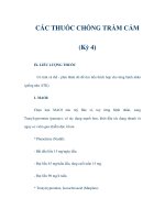 CÁC THUỐC CHỐNG TRẦM CẢM (Kỳ 4) pdf