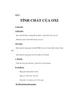 Giáo án Hoá học lớp 8 - TÍNH CHẤT CỦA OXI pot
