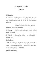 LUYỆN TỪ VÀ CÂU ÔN TẬP tuần 10 ppt