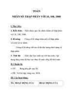 TOÁN NHÂN SỐ THẬP PHÂN VỚI 10, 100, 1000 docx