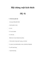 Hội chứng ruột kích thích (Kỳ 4) ppsx