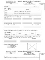 Đề thi GKII Tiếng việt, toán 3