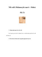 Nốt ruồi (Melanocytic naevi – Moles) (Kỳ 2) ppt