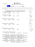 DE KIEM TRA TRAC NGHIEM HINH 9 CUC HAY
