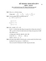 Tuyển tập đề thi Toán 9 HSG