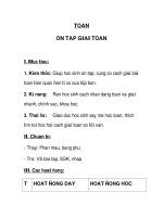 Toán ôn tập giải toán doc