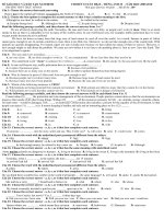 Đề kiểm tra 8 tuần học kì II Mã đề 209