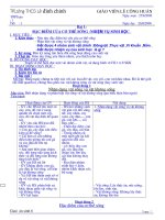 Giáo án Sinh 6 có 3 cột /2009-2010