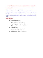 Cấu trúc đề thi Giải tích 12 chương IV (số phức, ban cơ bản)