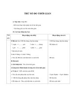 Giáo án Toán lớp 5 - TRỪ SỐ ĐO THỜI GIAN pdf