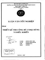 Thiết kế thi công bù cos dùng vi điều khiển