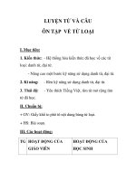 LUYỆN TỪ VÀ CÂU ÔN TẬP VỀ TỪ LOẠI pps