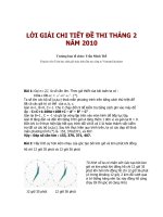 LỜI GIẢI CHI TIẾT ĐỀ THI THÁNG 02/2010
