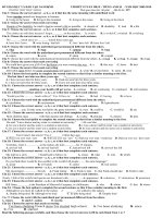 Đề kiểm tra 8 tuần học kì II Mã đề 357