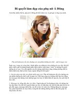 Bí quyết làm đẹp của phụ nữ Á Đông doc