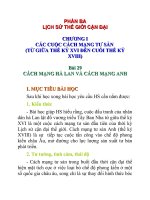 Lịch sử lớp 10 Bài 29 pps