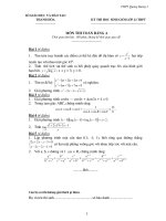 Đề Thi HSG Toán 12 - THPT Quảng Xương III - Thanh Hoá docx