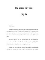 Bài giảng Vẩy nến (Kỳ 1) pptx