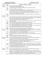 Lịch công tác tuần 15/3 đến 20/3/10