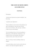 THE COUNT OF MONTE CRISTO- ALEXANDRE DUMAS CHAPTER 40 pptx