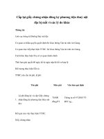 Cấp lại giấy chứng nhận đăng ký phương tiện thuỷ nội địa bị mất vì các lý do khác potx